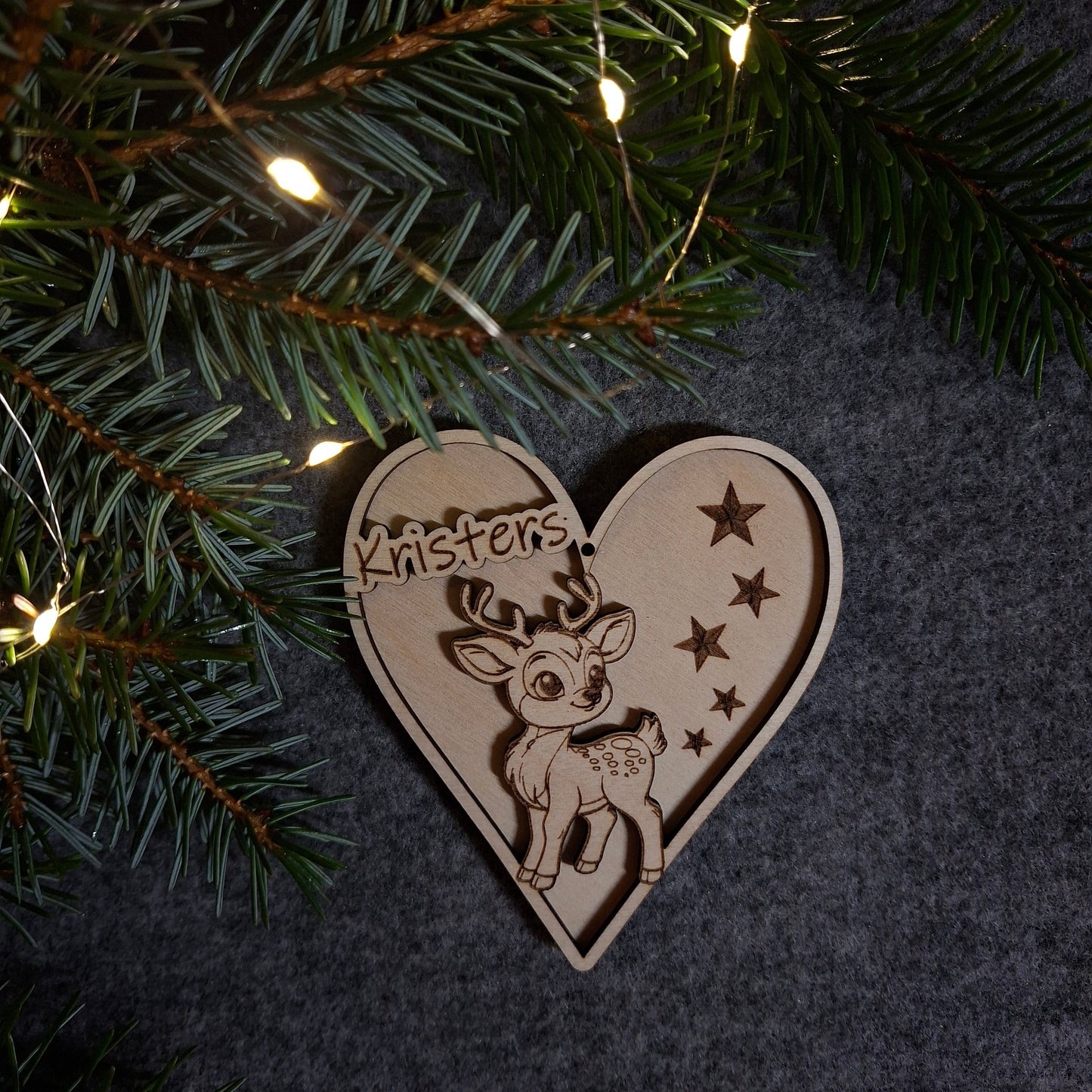 Personalizēts eglīšu rotājums