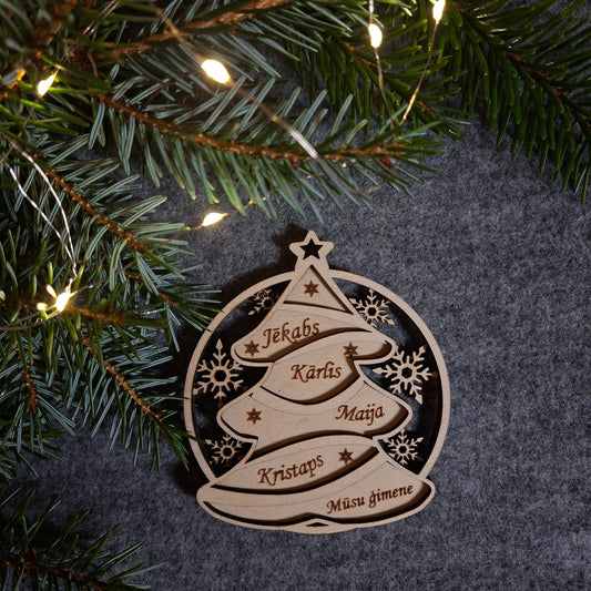 Personalizēts eglīšu rotājums