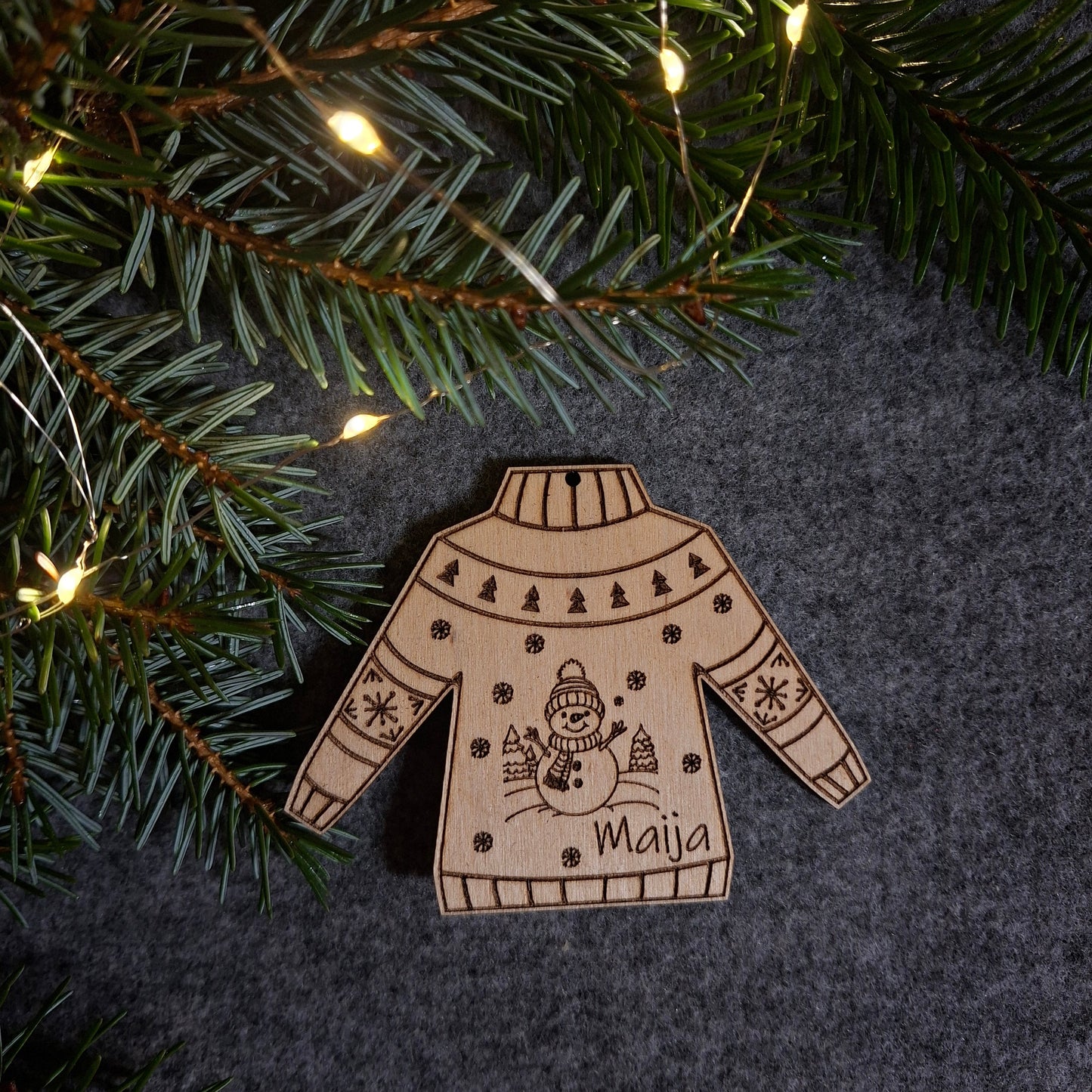 Personalizēts eglīšu rotājums