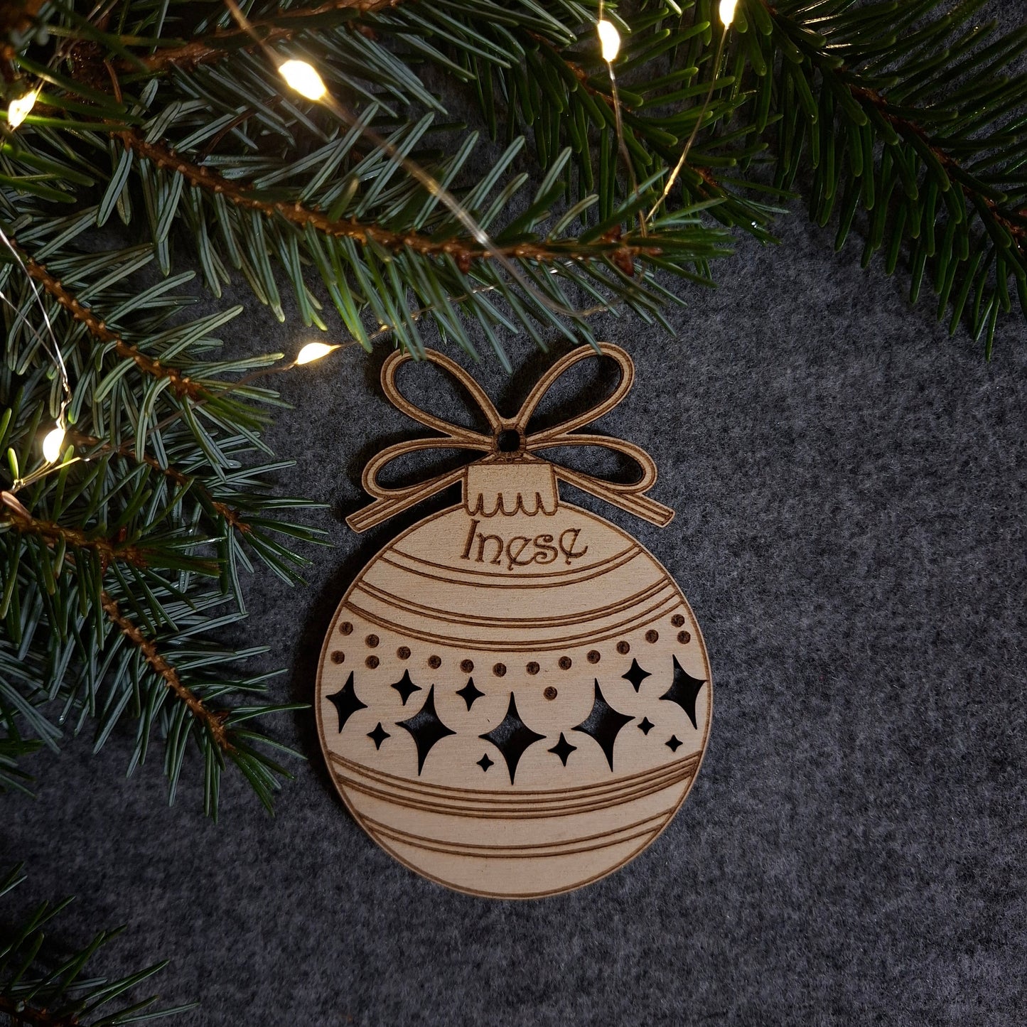 Personalizēts eglīšu rotājums