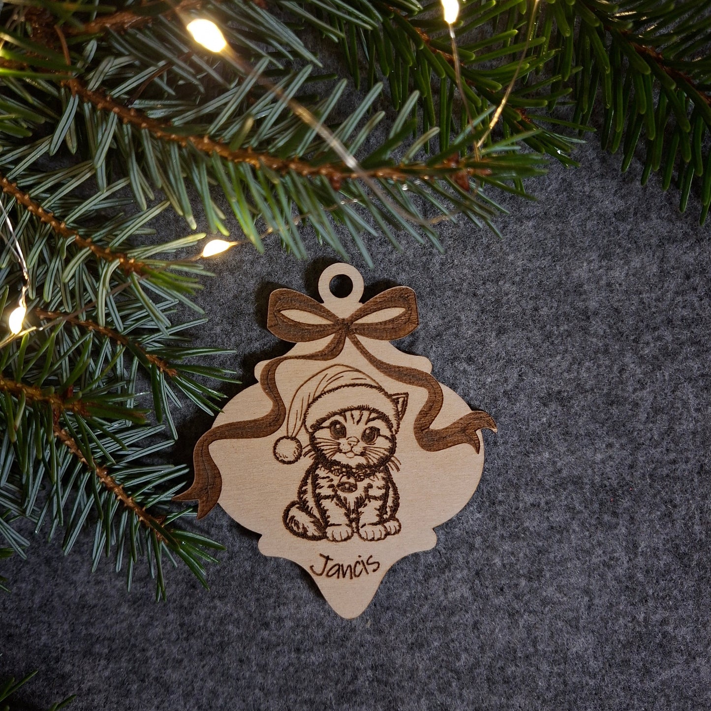 Personalizēts eglīšu rotājums